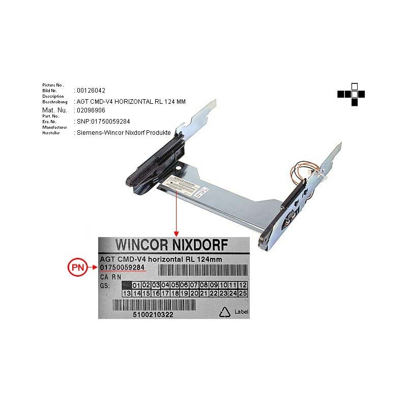 02096906 - TRANSPORT CMD-V4 HORIZONTAL RL 124MM