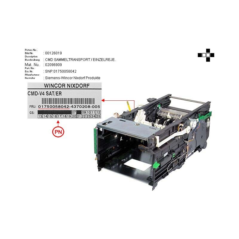 02096909 - CMD STACKER MODULE WITH SINGLE REJECT