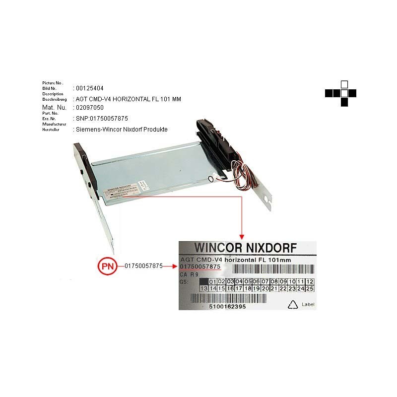 02097050 - TRANSPORT CMD-V4 HORIZONTAL FL 101MM