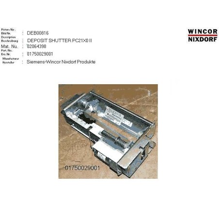 02064398 - DEPOSIT SHUTTER PC21X0 II