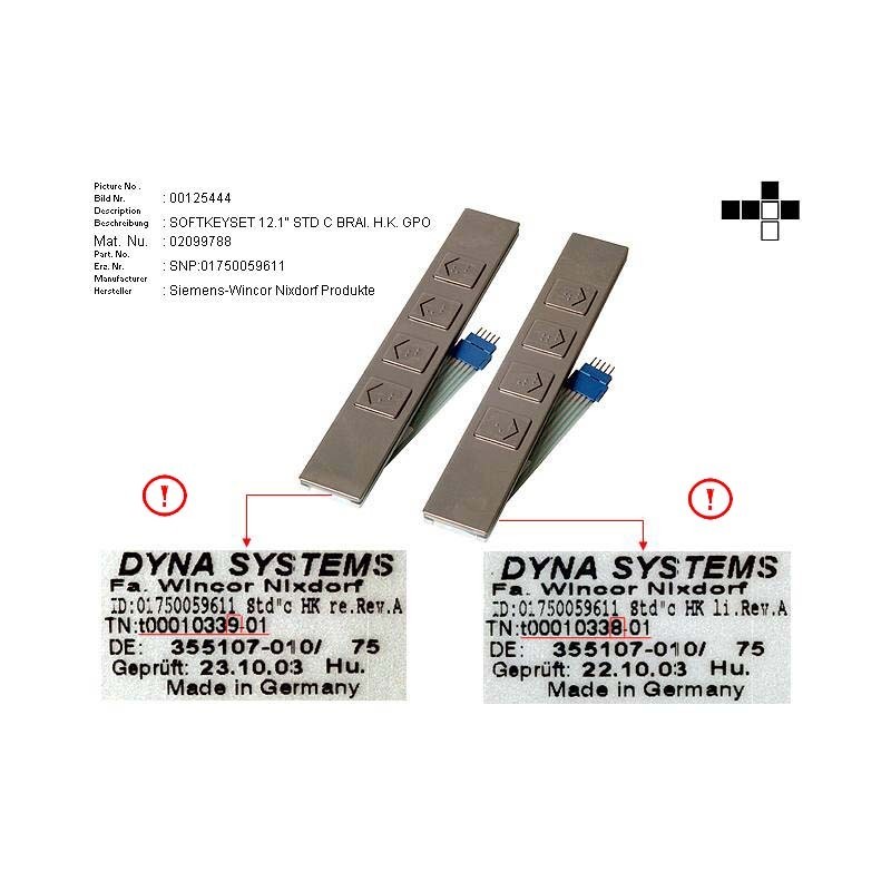 02099788 - SOFTKEYSET 12.1  STD. C BRAI. H.K. GPO