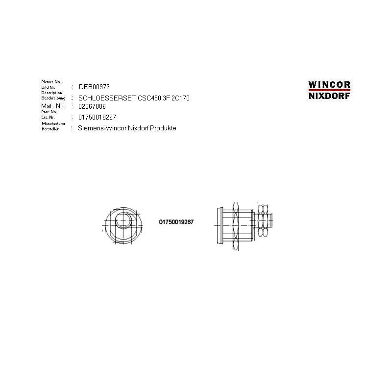 02067886 - SET OF LOCKS CSC 3F 2C170