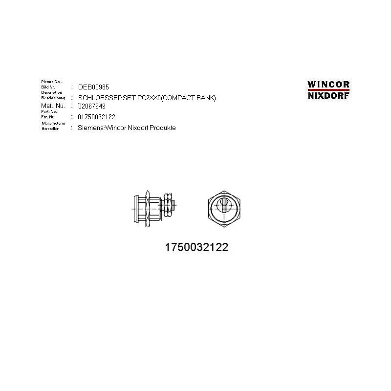 02067949 - SET OF LOCKS 225-08-1 2CXXX (KEY 3)