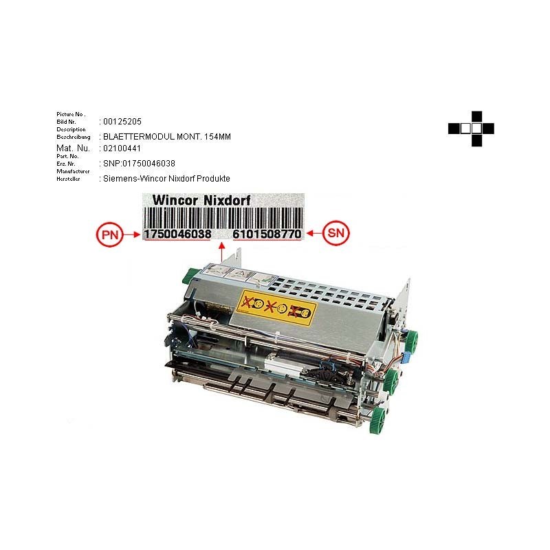02100441 - PAGING MODULE ASSY. 154MM