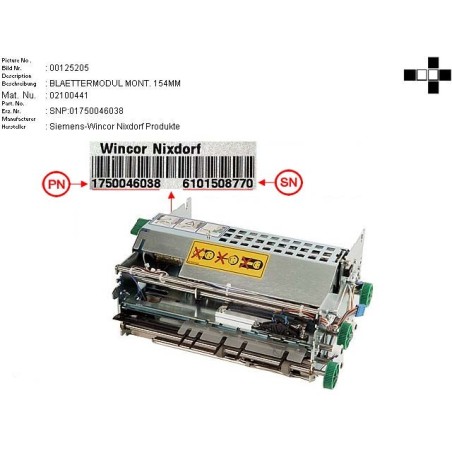 02100441 - PAGING MODULE ASSY. 154MM
