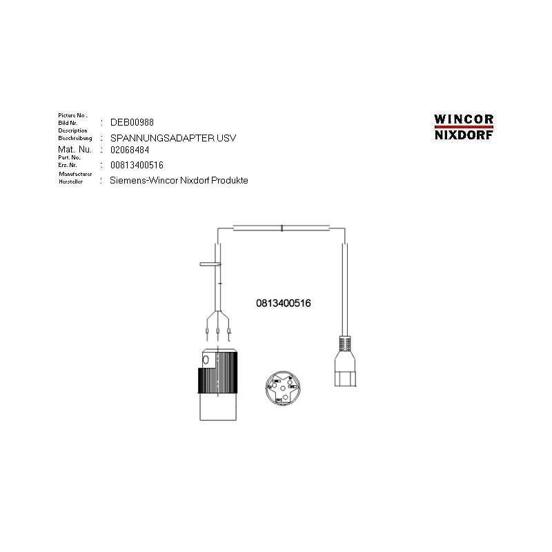 02068484 - POWER ADAPTER UPS