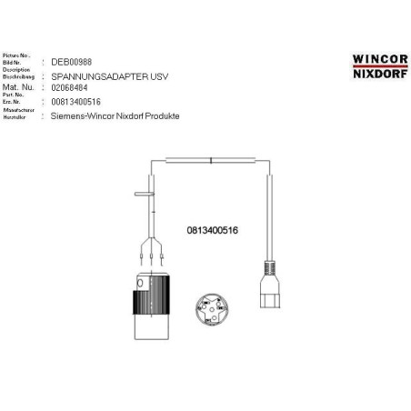 02068484 - POWER ADAPTER UPS