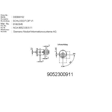 01863045 - SET OF LOCKS CIP