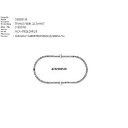 01892762 - TRANSPORT BELT GEAR TEETH:6 753