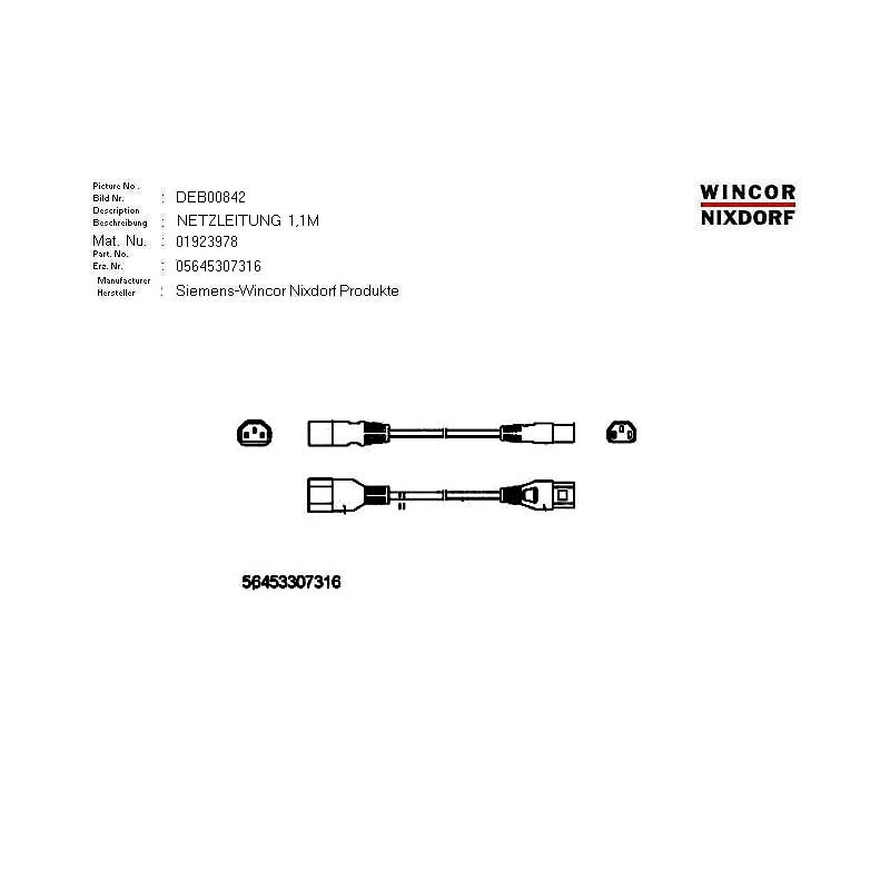 01923978 - POWER CABLE G-G 1.1M