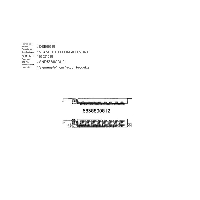 02021085 - V.24 DISTRIBUTOR 16FOLD ASSY.