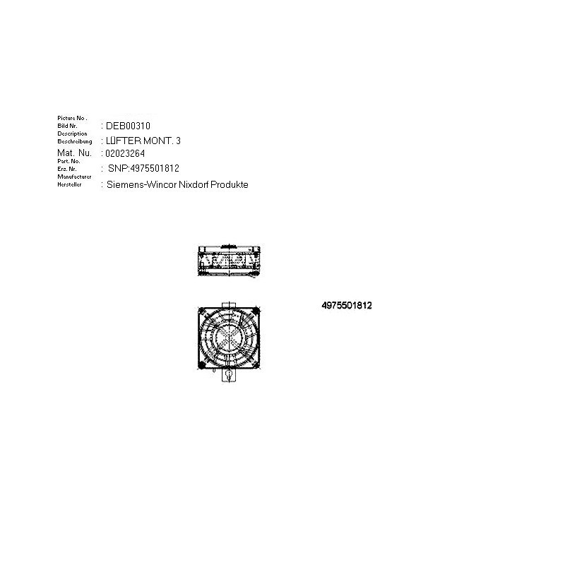 02023264 - FAN PRE-ASSD. 3