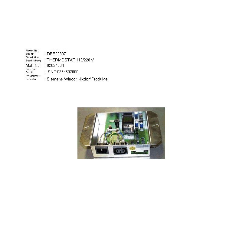 02024834 - THERMOSTAT 110.220 VOLT