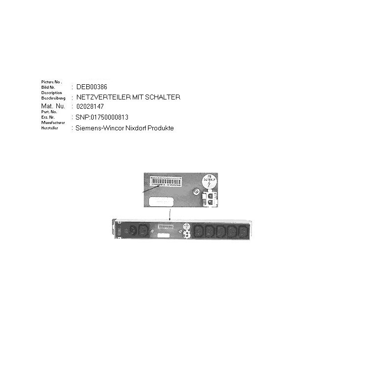 02028147 - POWER DISTRIBUTER WITH SWITCH