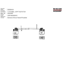02029493 - V24 CABLE - EPP KEYBOARD 1800MM
