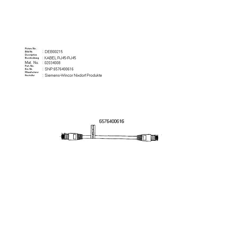 02034008 - CABLE RJ45-RJ45 5M