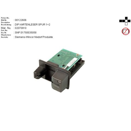 02070910 - DIP CARDREADER TRACK 1+2 MCM260