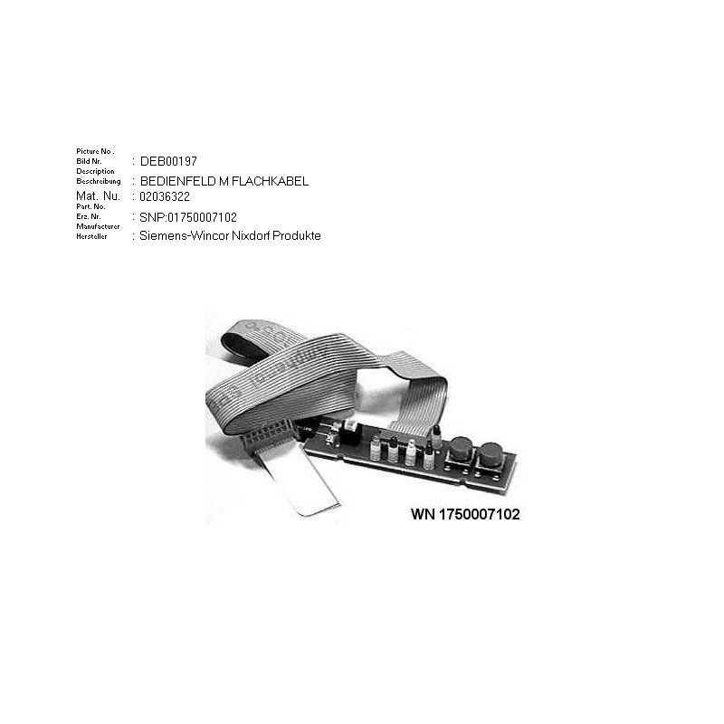 02036322 - OPERATOR PANEL WITH FLATCABLE