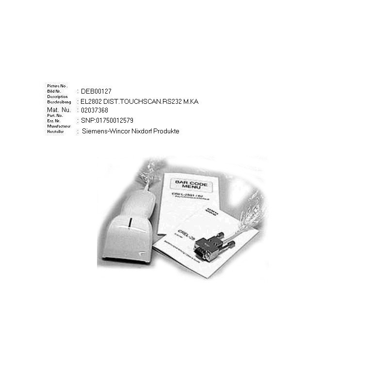 02037368 - +DISTANCE TOUCHREADER RS232