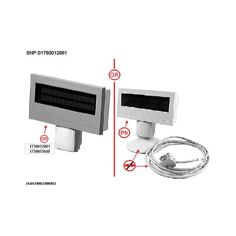 02037699 - CUSTOMER DISPLAY V24  CHARACTER SETS