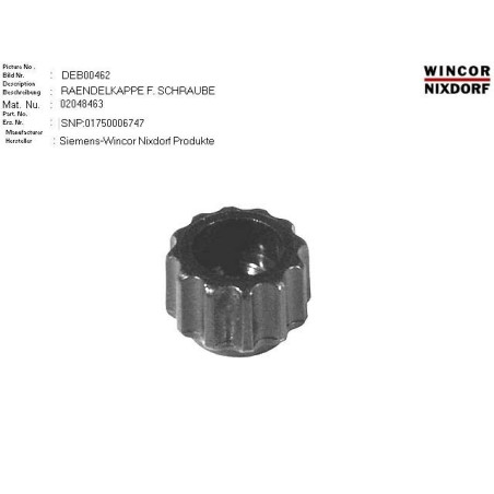 02048463 - KNURLED CAP F. SCREW