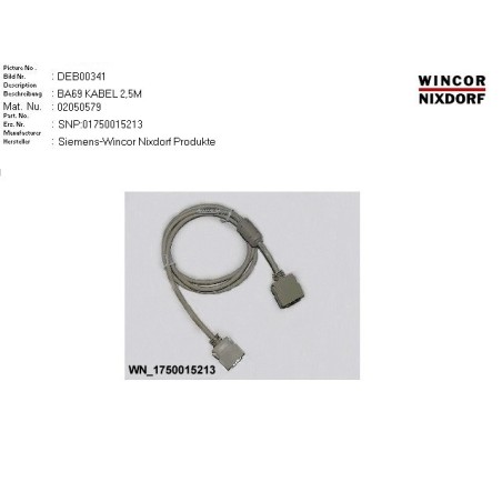 02050579 - VGA.4-DISPLAYCABLE 2.5M