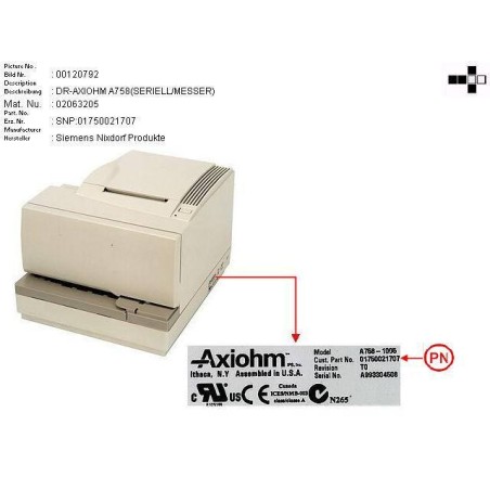 02063205 - HYBRID  POS PRINTER A758 CUTTER
