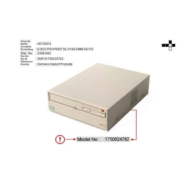 02063462 - E-BOX PROPRINT 5.L P166 64MB HD FD