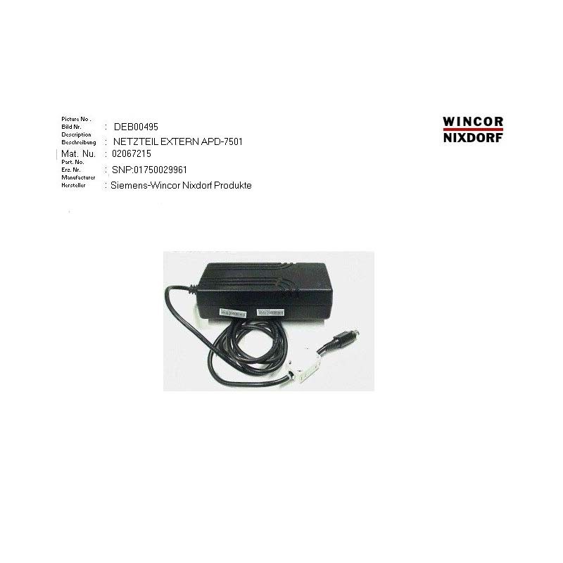 02067215 - EXT.POWER SUPPLY ADP-7501