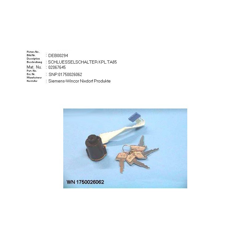 02067645 - KEYLOCK SWITCH COMP.ASSY