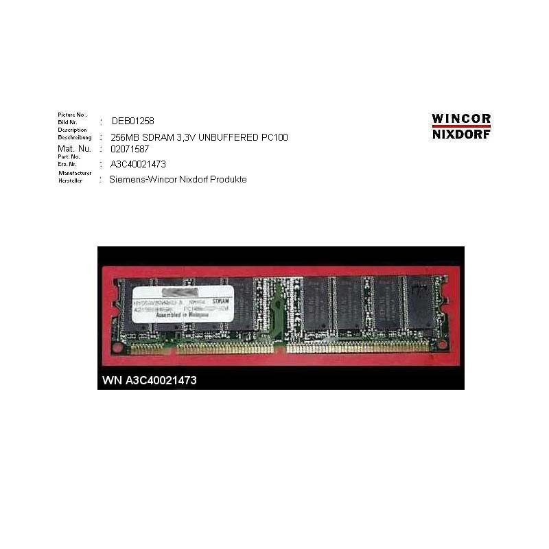 02071587 - 256MB SDRAM 3.3V UNBUFFERED PC100