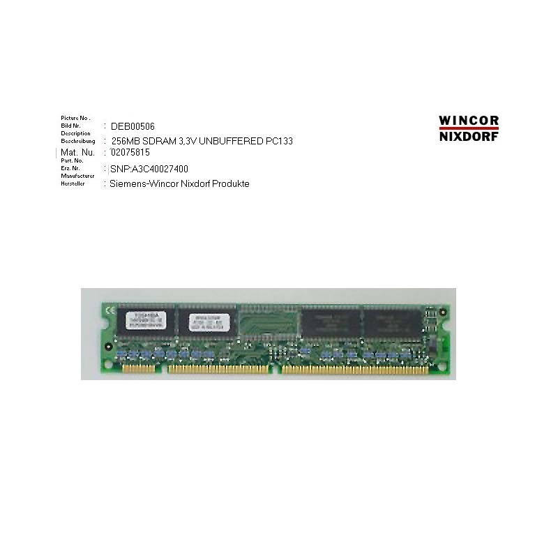 02075815 - NEW  256MB SDRAM 3.3V UNBUFF. PC133