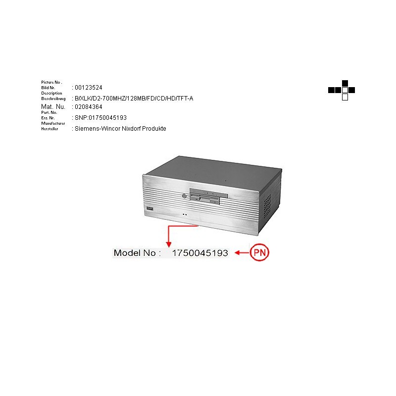 02084364 - B.XLK D2 -733MHZ 128MB FD.CD.HD TFT-A