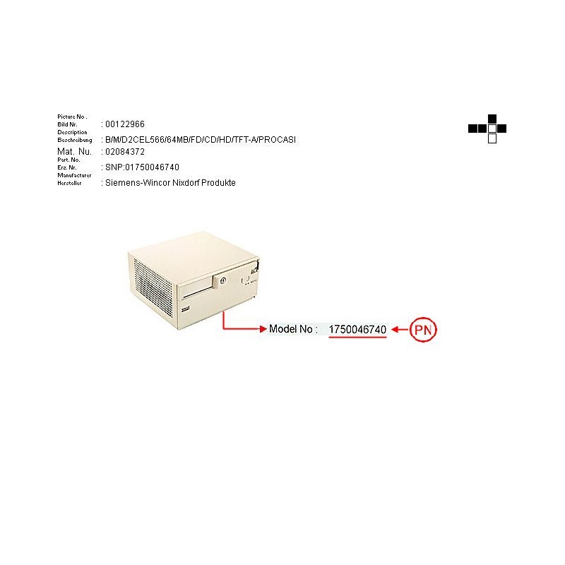 02084372 - B.M D2 C566 64MB FD.CD HD TFT-A PROCASH