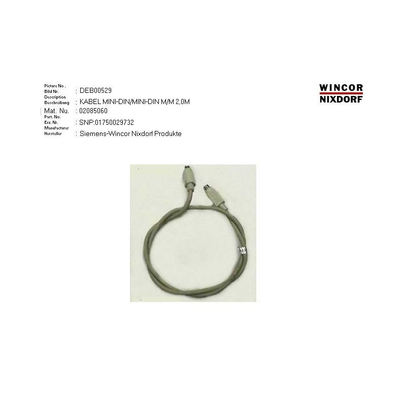 02085060 - CABLE MINI-DIN.MINI-DIN M.M 2.0M