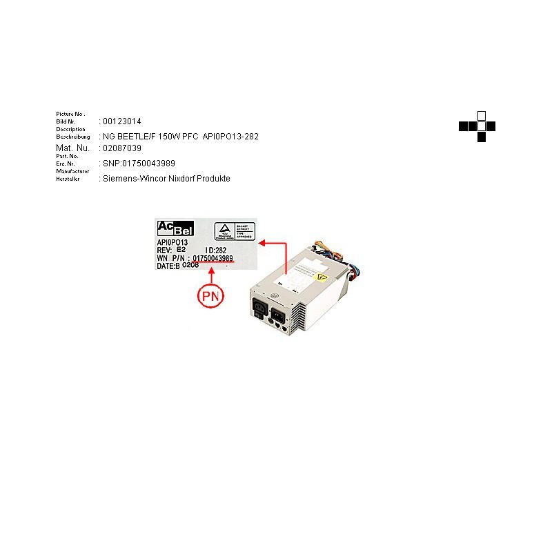02087039 - PS BEETLE.F 150W PFC  API0PO13-282
