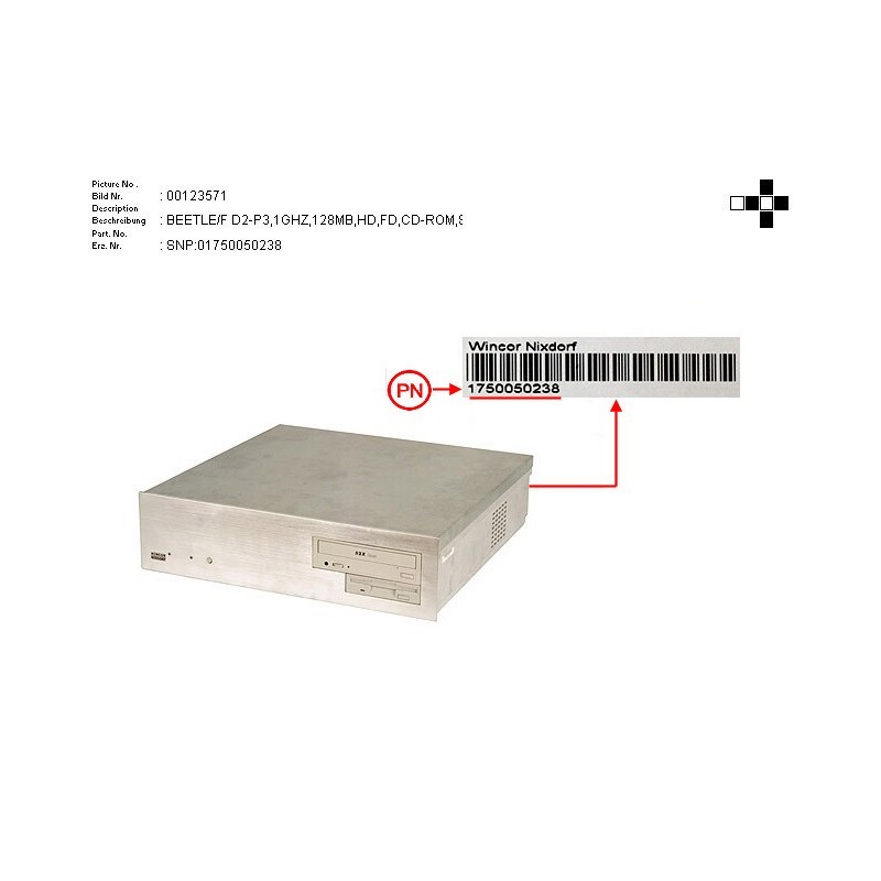 02087203 - B.F D2 -P3 1GHZ 128MB HD FD CD-ROM SVGA