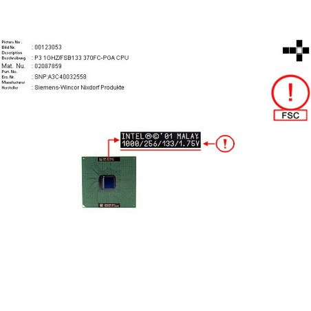 02087859 - IC-PENT3 1G0.256K T FCPGA2-370