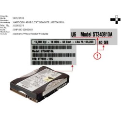 02092070 - +HARDDISK 40GB 3.5  AT:SEAGATE U6ST3408