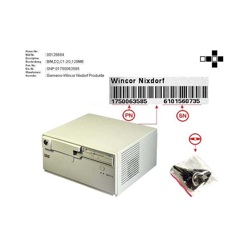 02106678 - B.M D2 C1.2G 128MB FD.CD HD DVI PROCASH