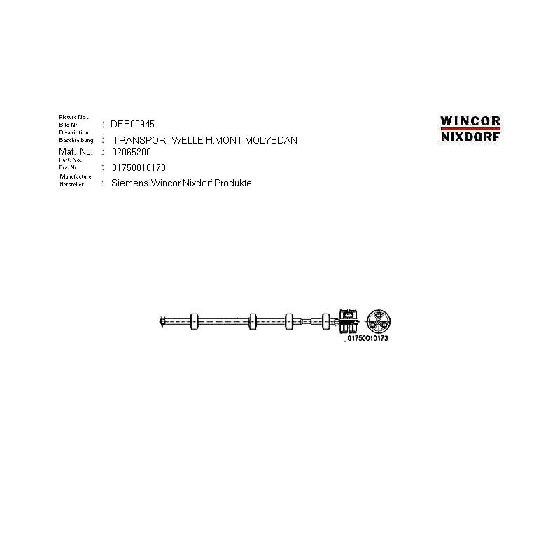 02065200 - FEED SHAFT 1 ASSY.