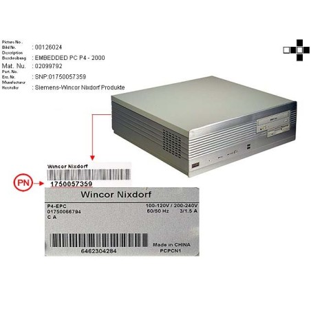 02099792 - PERSONAL COMPUTER EMB P4-2000 AGP