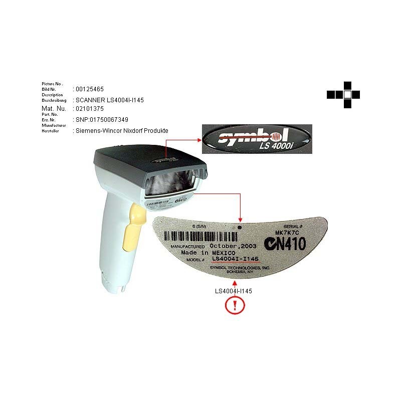 02101375 - SCANNER LS4004I-I145 WITH PDF