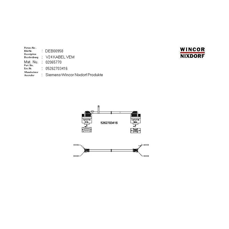 02065770 - V.24 CABLE VEM 1.8M