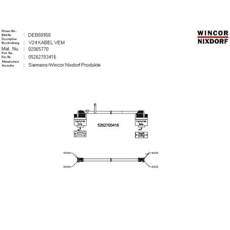 02065770 - V.24 CABLE VEM 1.8M