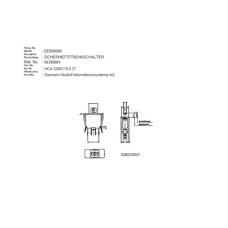 06388884 - SAFETY CUT-OUT