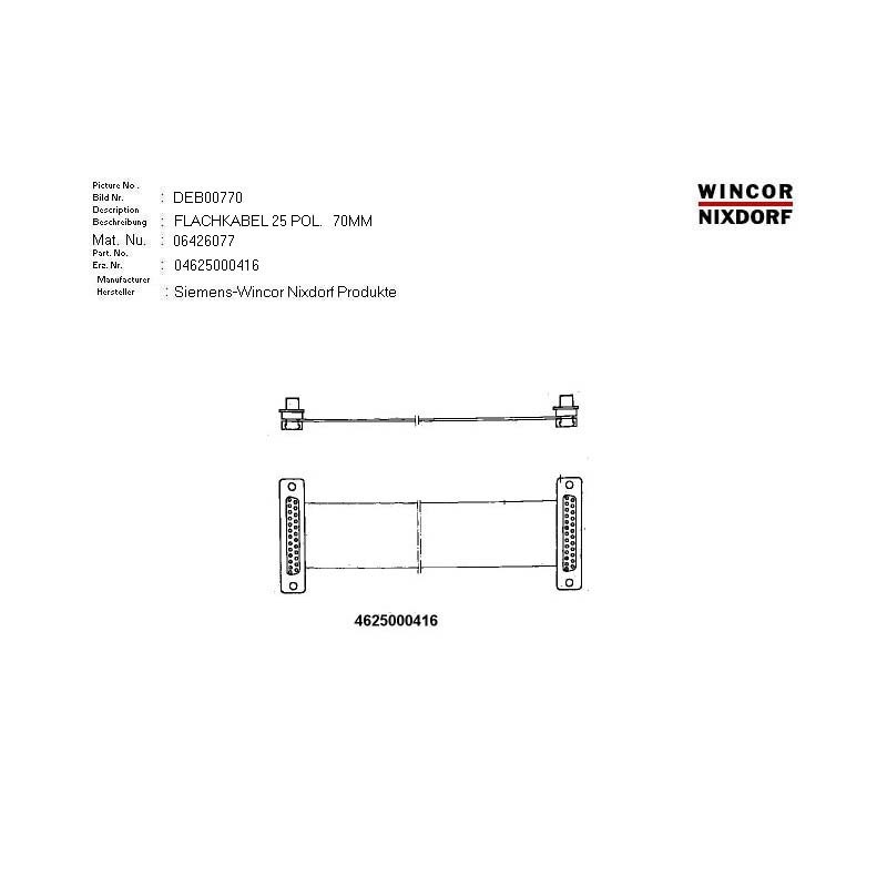 06426077 - RIBBON CABLE 25WAY 70MM