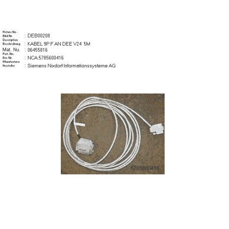 06455816 - CABLE 9P.F AN DEE V24 5M