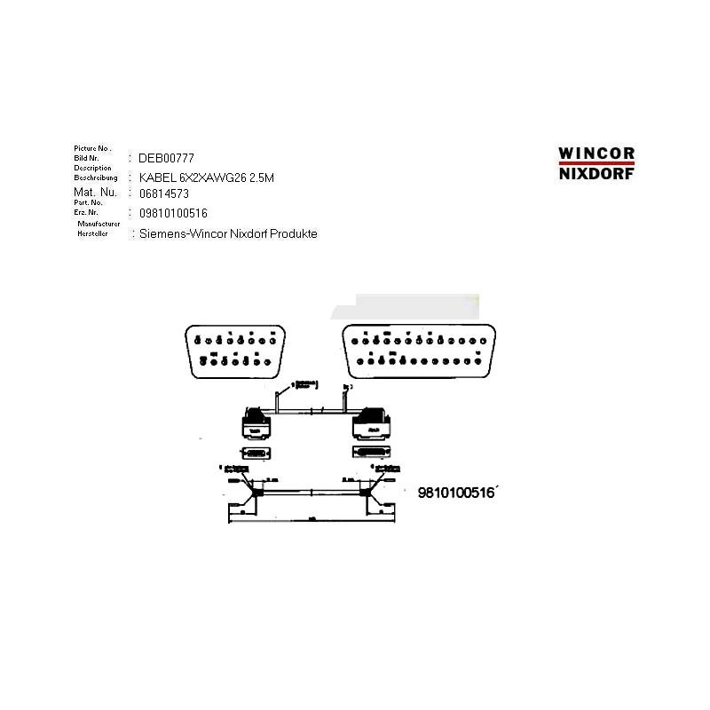 06814573 - CABLE 6X2XAWG26 2.5M
