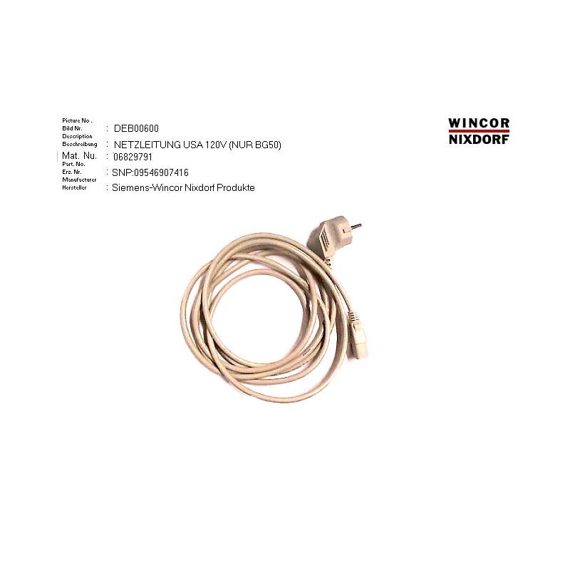 06829791 - POWER CABLE USA 3M AWG18